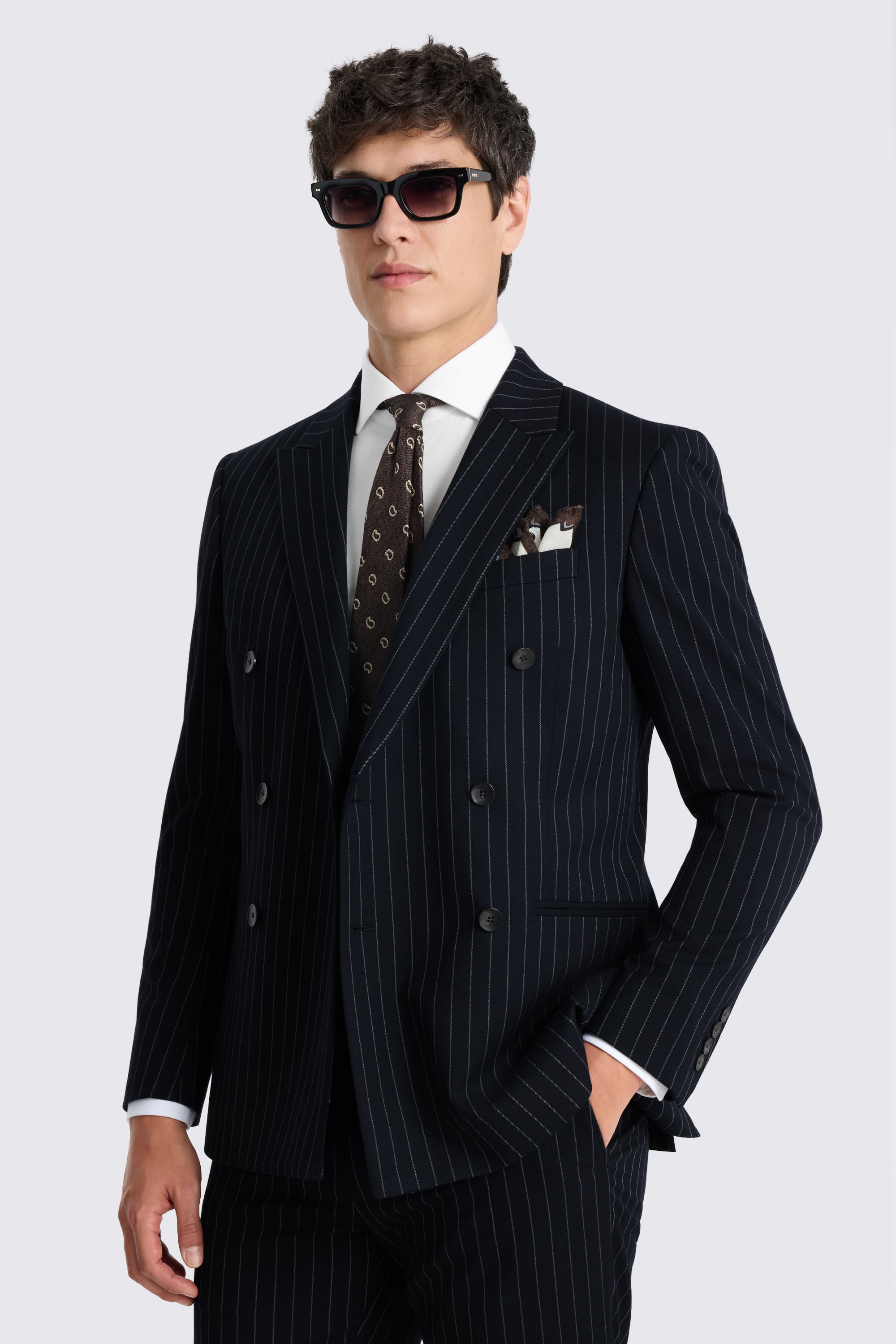 Navy Stripe Suit Morden Slim Fit – Jakob & Stitch