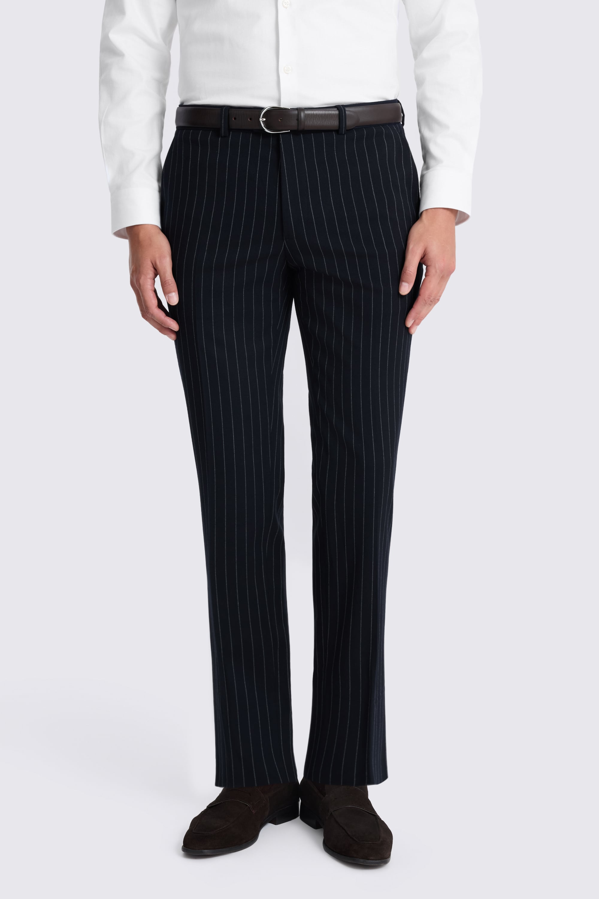 Slim Fit Navy Stripe Suit