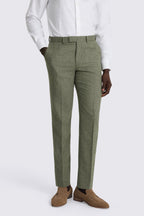 Tailored Fit Sage Herringbone Suit