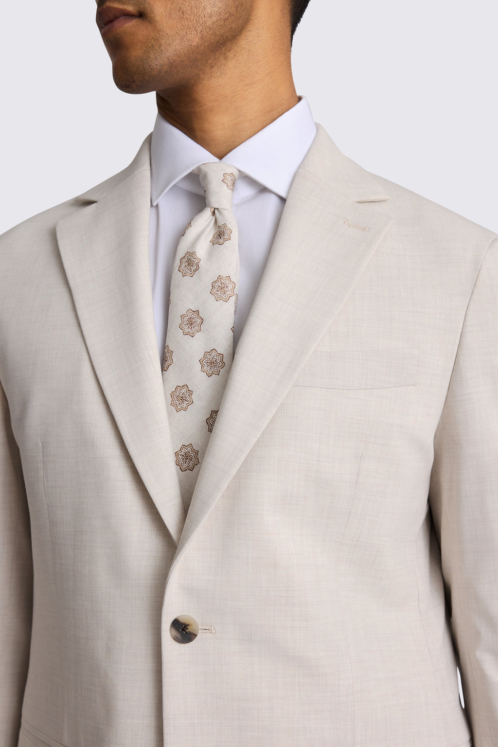 Tailored Fit Light Neutral Suit