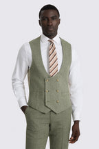 Tailored Fit Sage Herringbone Suit