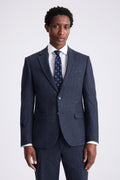 Slim Fit Blue Donegal Tweed Suit