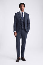 Slim Fit Blue Donegal Tweed Suit