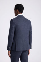 Slim Fit Blue Donegal Tweed Suit