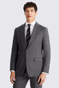 Tailored Fit Grey Twill Suit