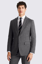 Tailored Fit Grey Twill Suit