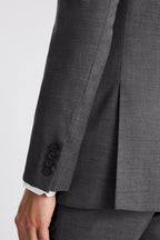 Tailored Fit Grey Twill Suit