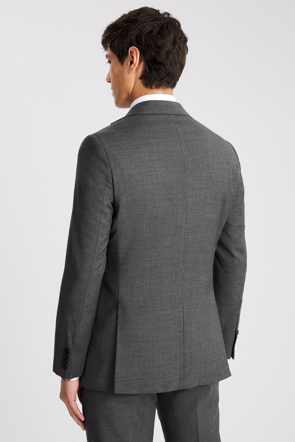 Tailored Fit Grey Twill Suit