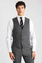 Tailored Fit Grey Twill Suit