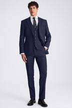 Tailored Fit Navy Twill Suit