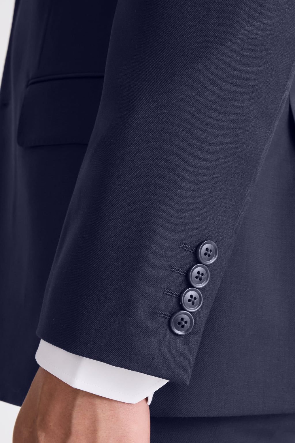 Tailored Fit Navy Twill Suit