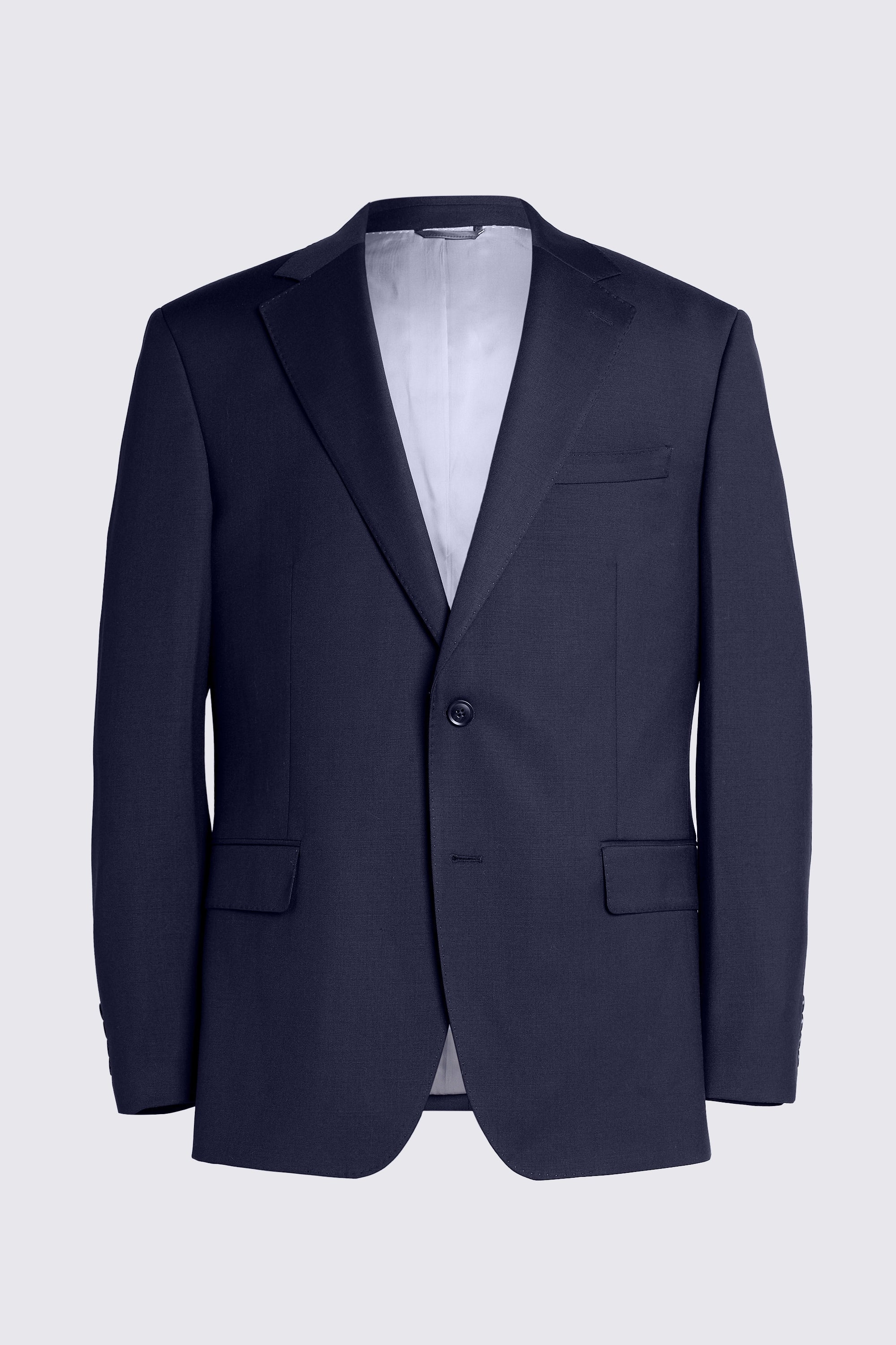 Tailored Fit Navy Twill Suit