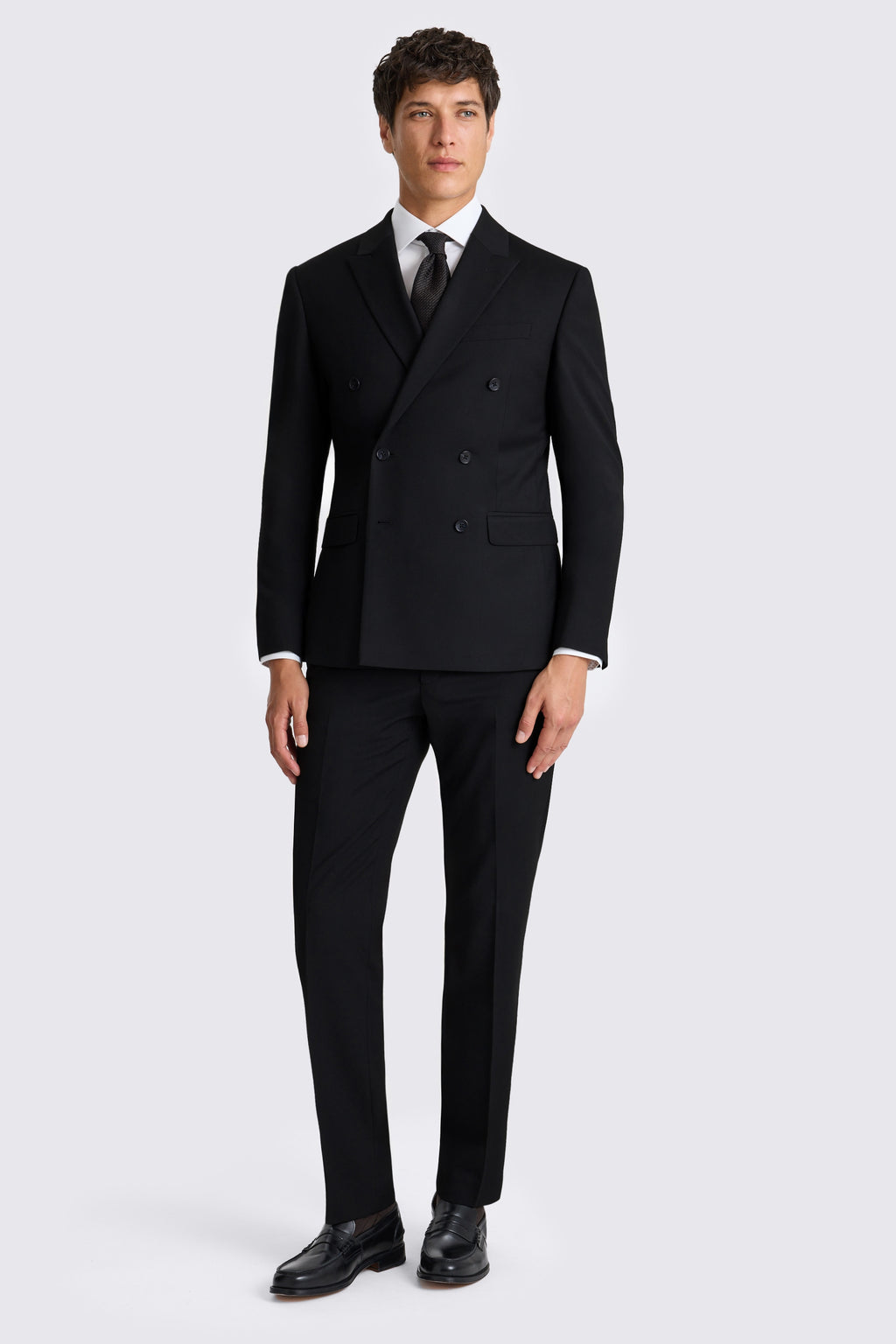 Slim Fit Black Stretch Suit