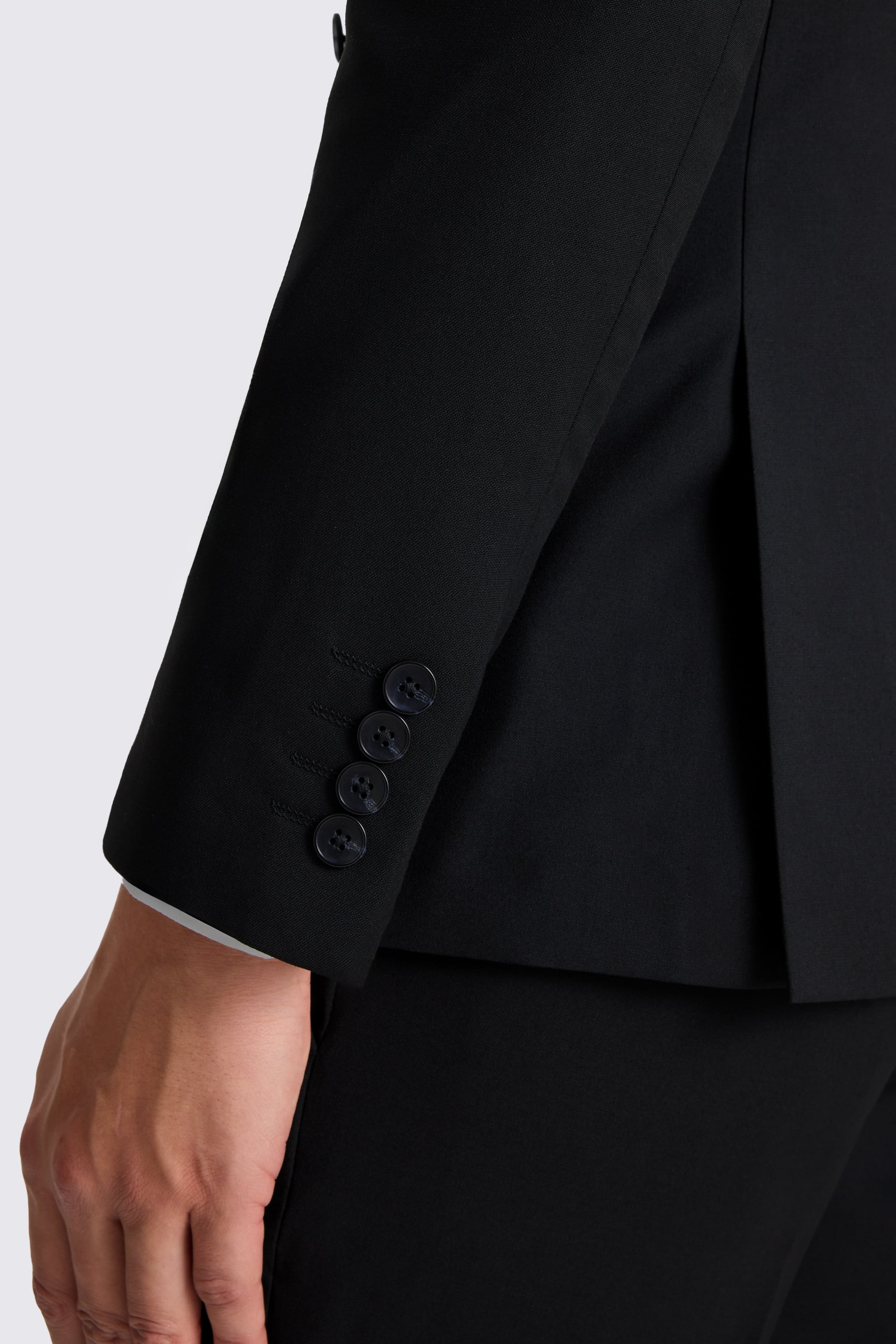 Slim Fit Black Stretch Suit