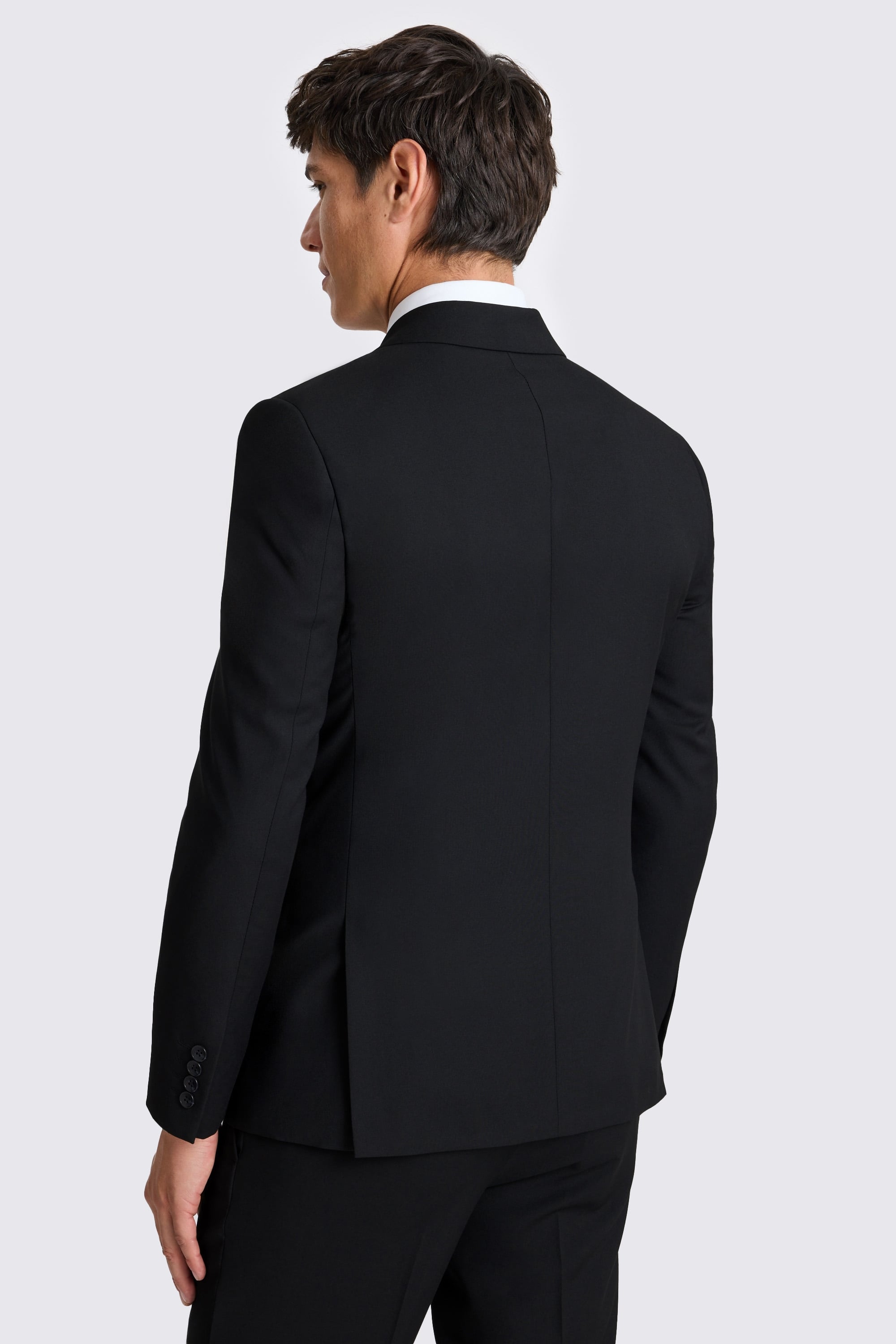 Slim Fit Black Stretch Suit