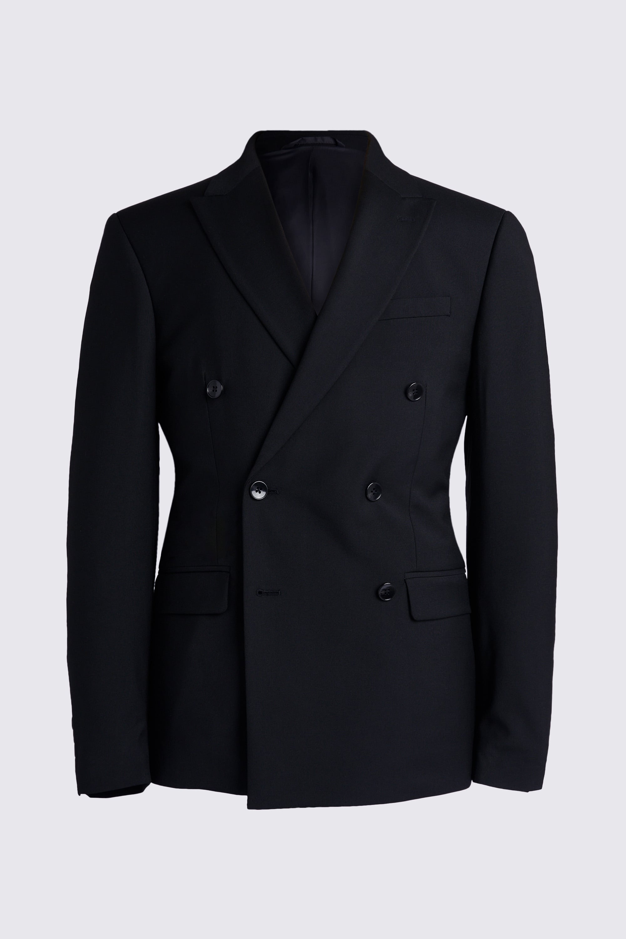 Slim Fit Black Stretch Suit