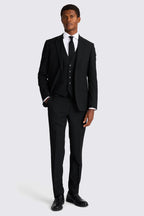 Slim Fit Black Stretch Suit