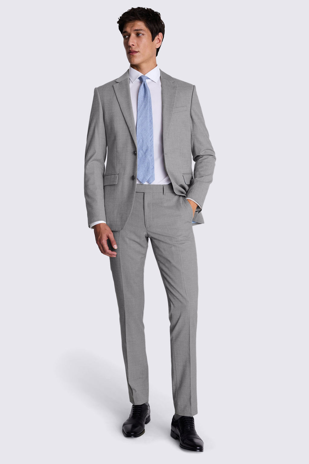 Slim Fit Grey Stretch Suit