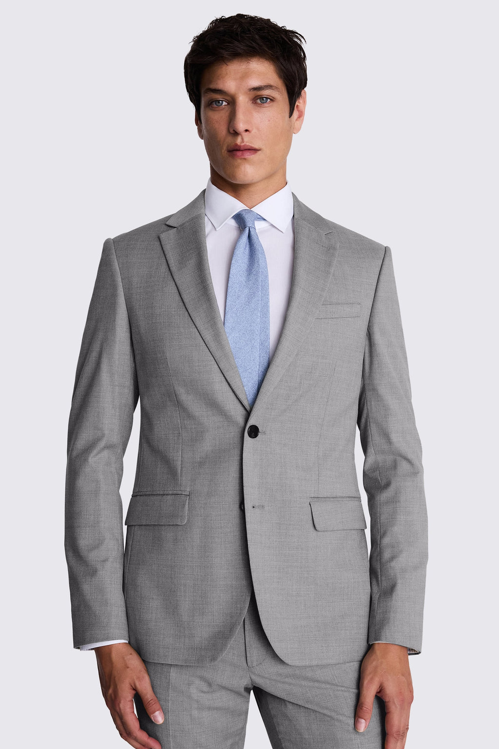 Slim Fit Grey Stretch Suit