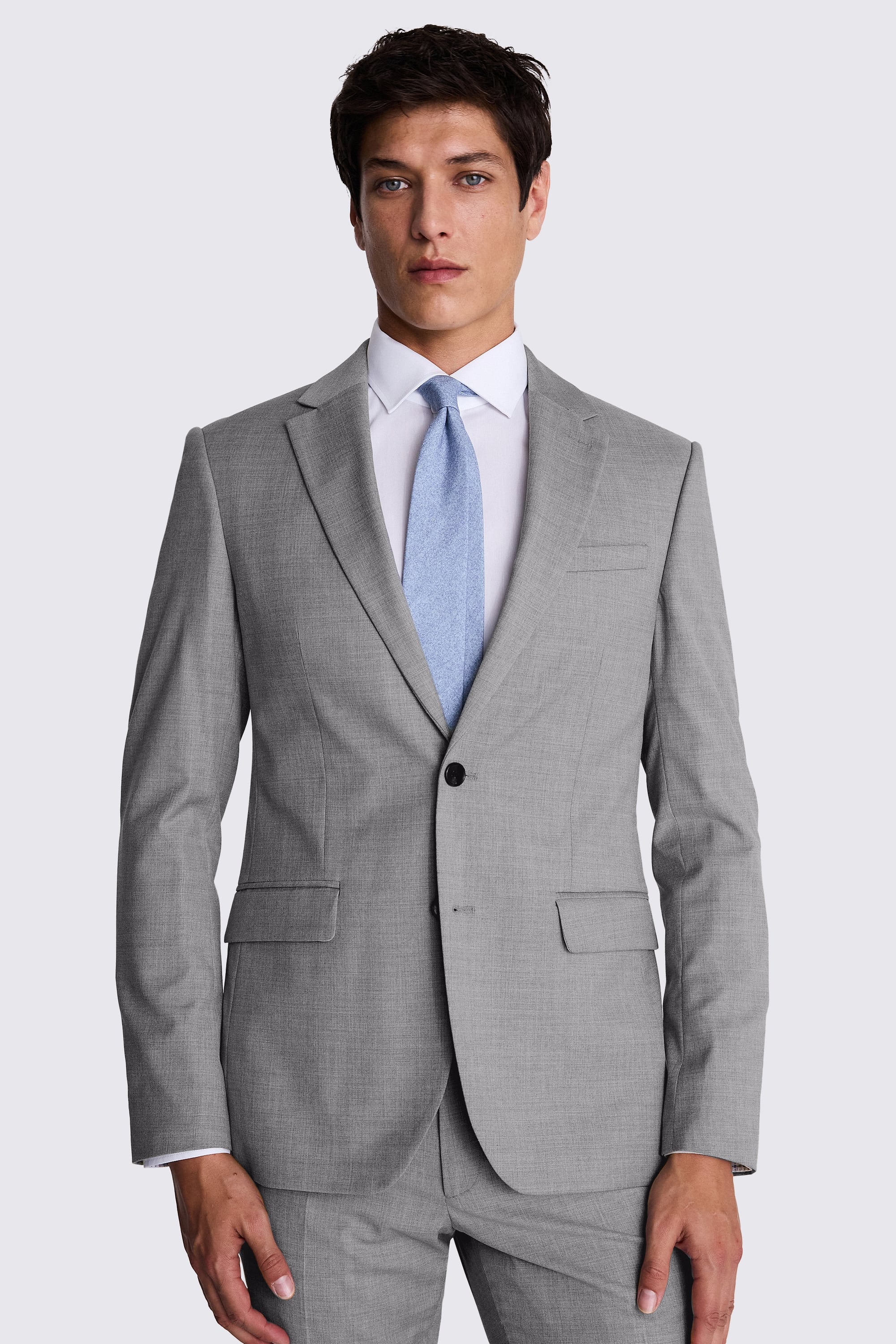 Slim Fit Grey Stretch Suit