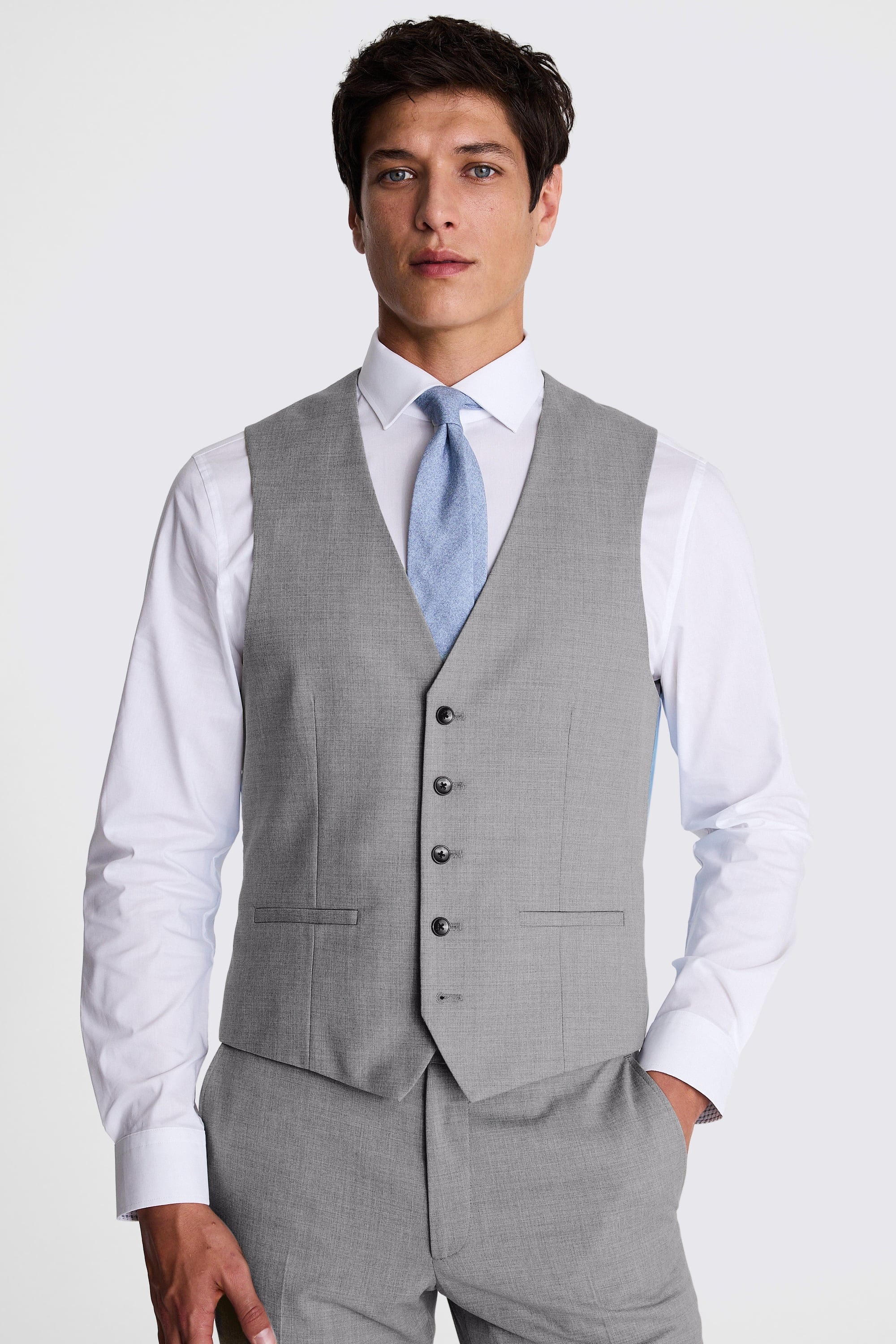 Slim Fit Grey Stretch Suit