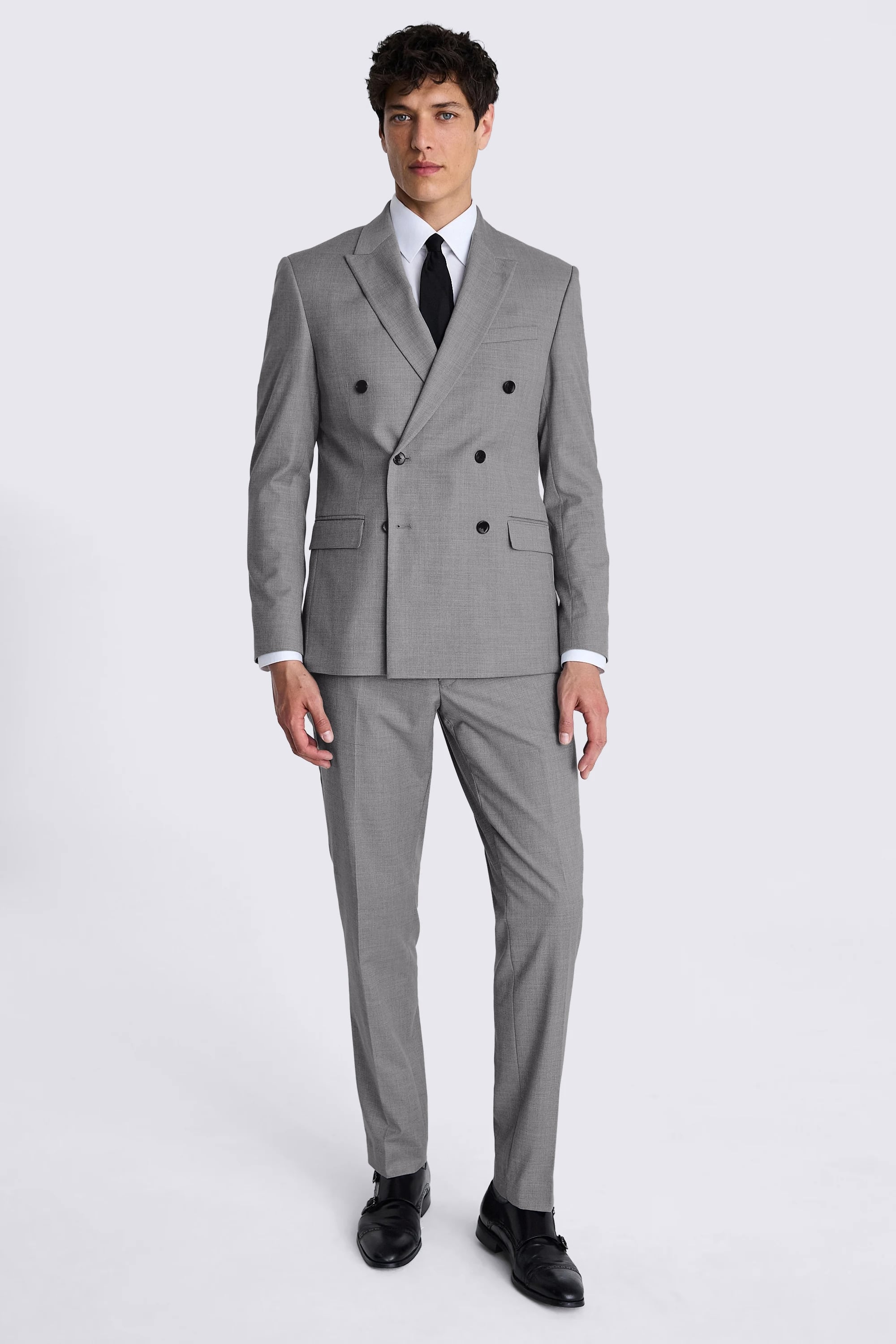 Slim Fit Grey Stretch Suit