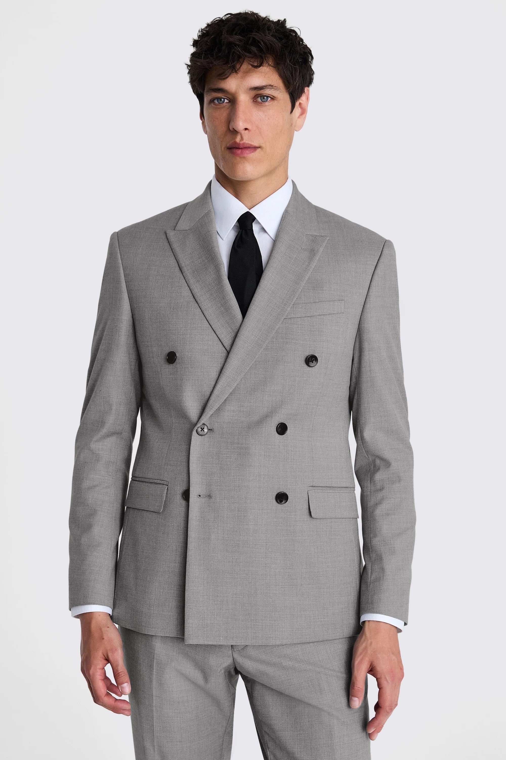 Slim Fit Grey Stretch Suit