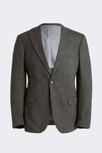 Tailored Fit Olive Herringbone Suit