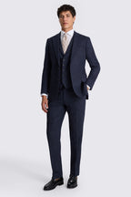 Tailored Fit Ink Herringbone Suit