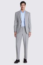 Regular Fit Grey Stretch Suit
