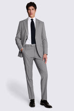 Tailored Fit Grey Stretch Suit
