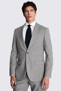 Tailored Fit Grey Stretch Suit