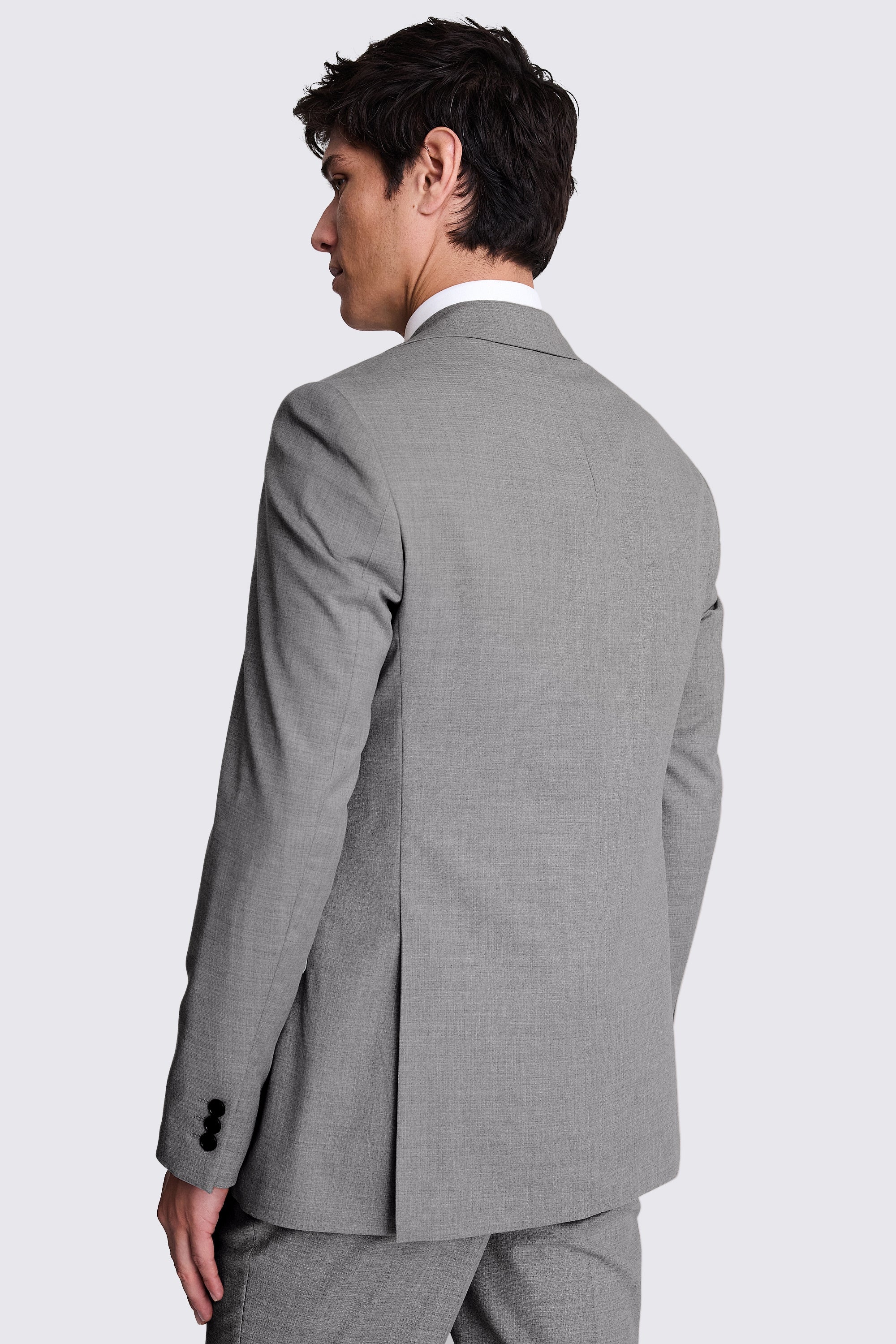 Tailored Fit Grey Stretch Suit