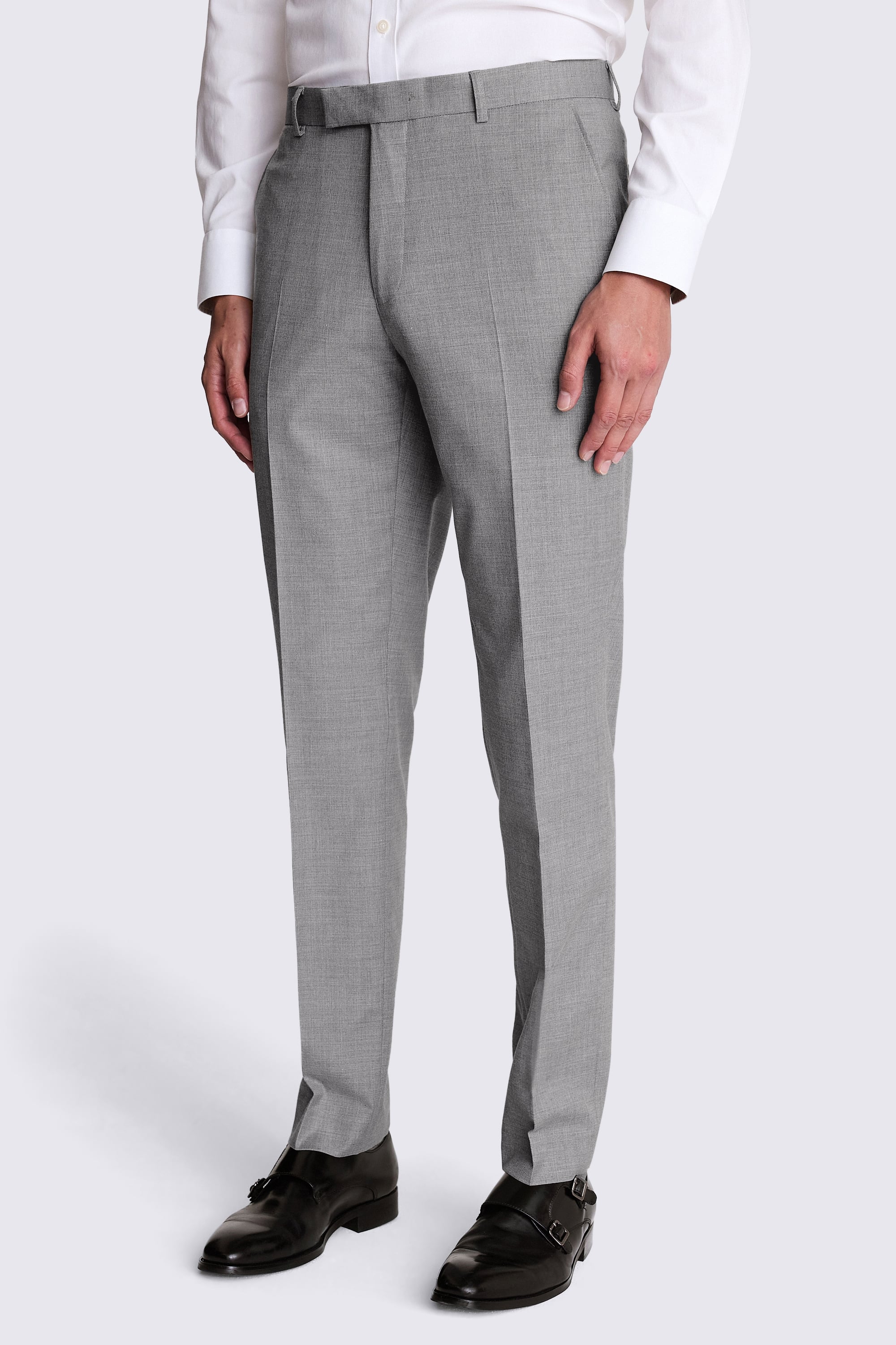 Tailored Fit Grey Stretch Suit