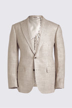Tailored Fit Oatmeal Linen Suit