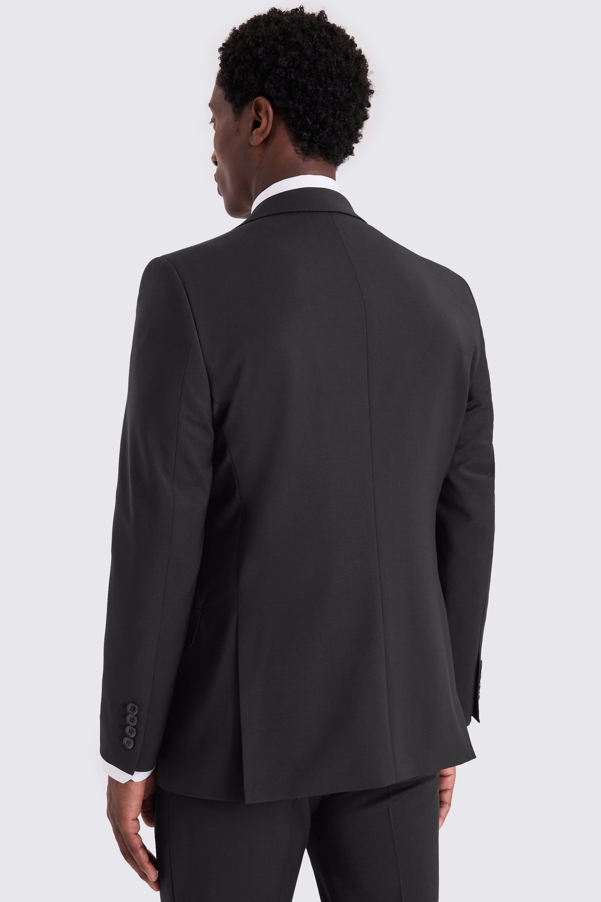 Tailored Fit Black Performance Suit
