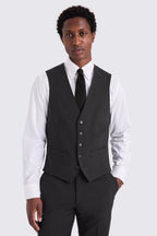 Tailored Fit Black Performance Suit