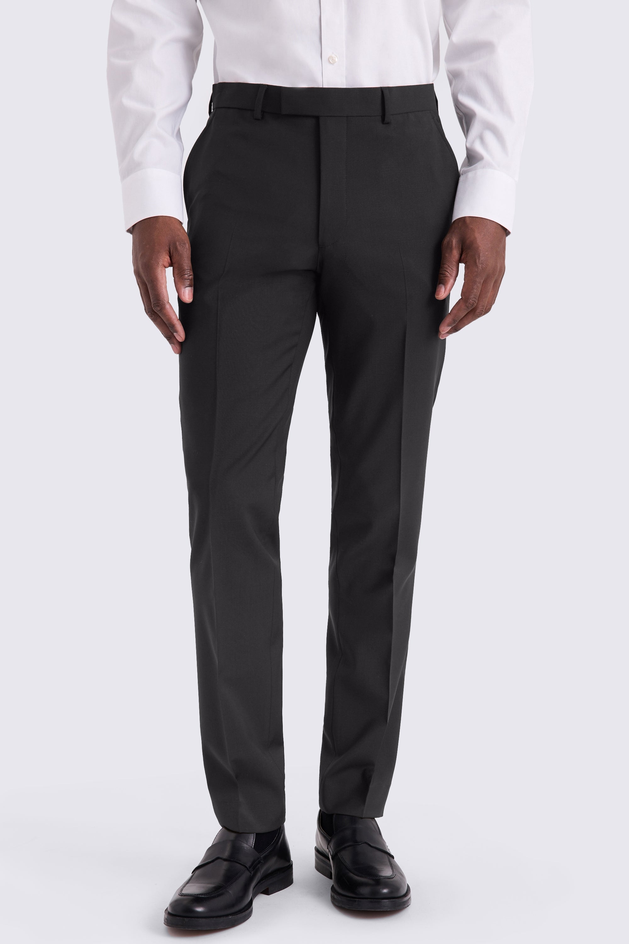Tailored Fit Black Performance Suit