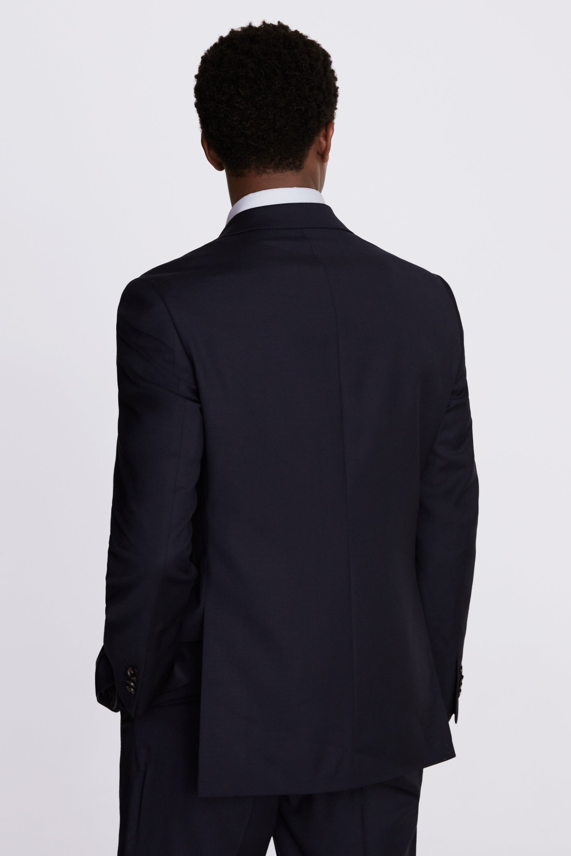Regular Fit Navy Twill Suit