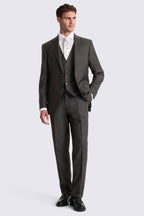 Regular Fit Charcoal Twill Suit