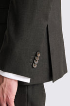 Regular Fit Charcoal Twill Suit