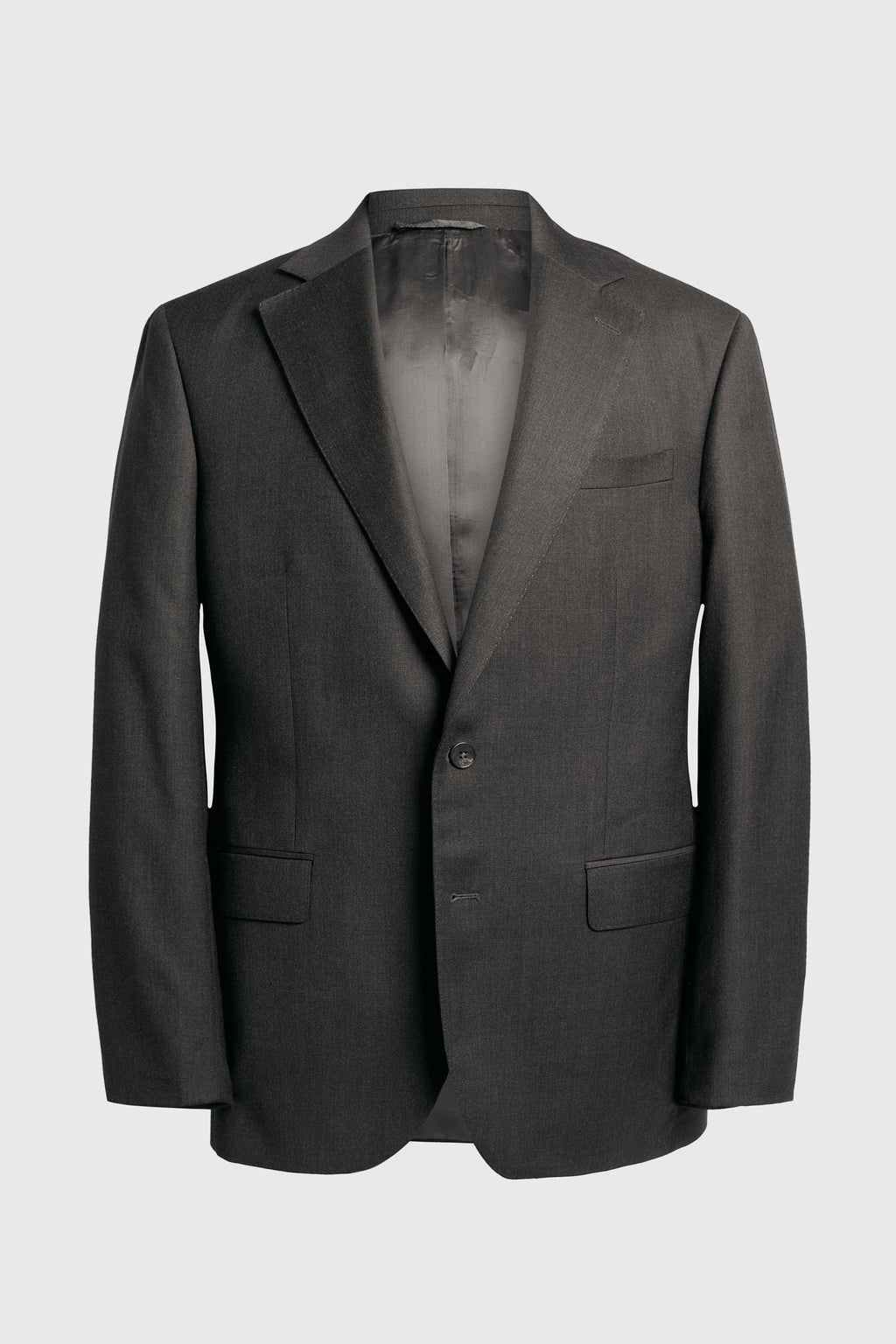 Regular Fit Charcoal Twill Suit