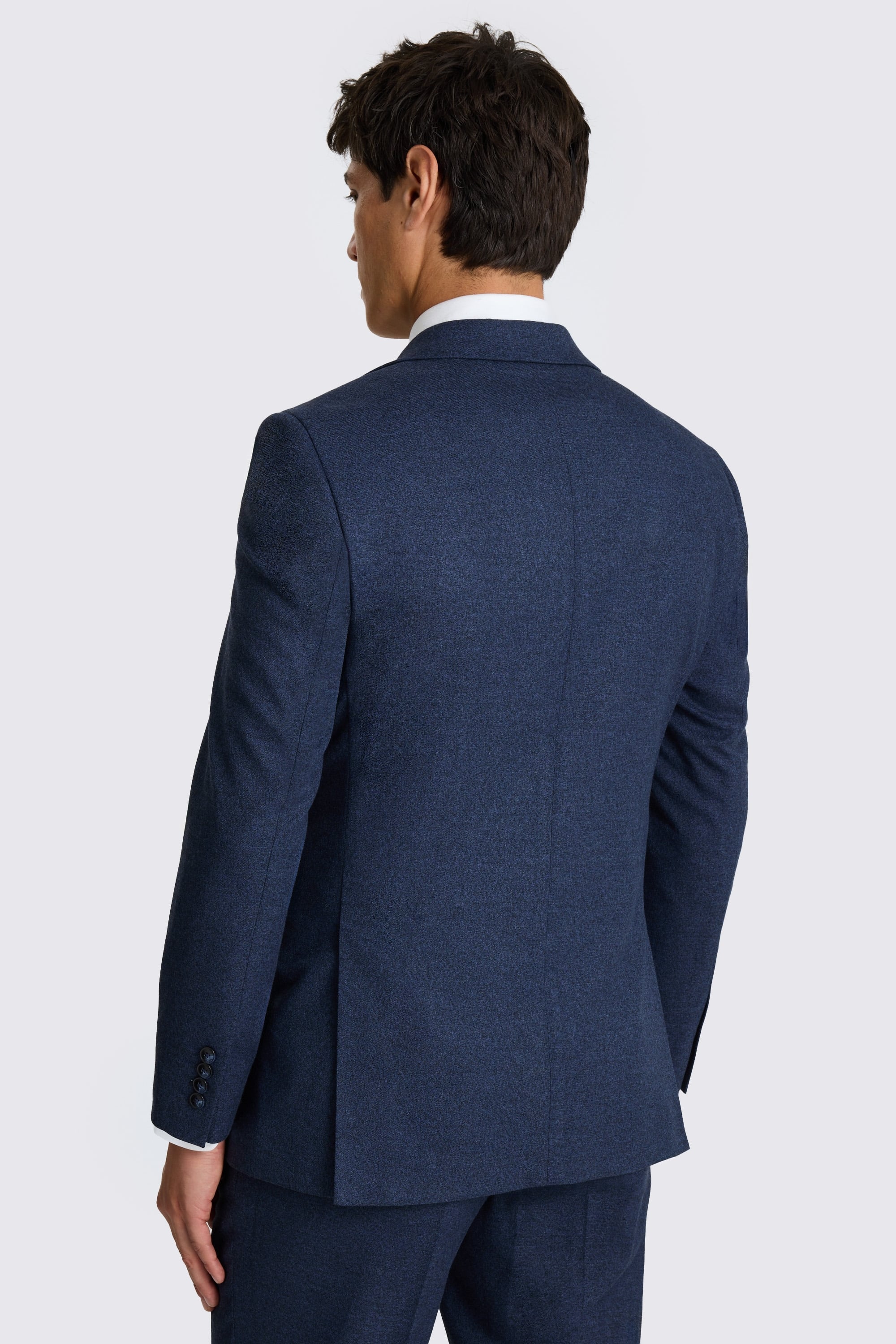 Tailored Fit Blue Flannel Suit