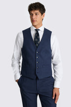 Tailored Fit Blue Flannel Suit