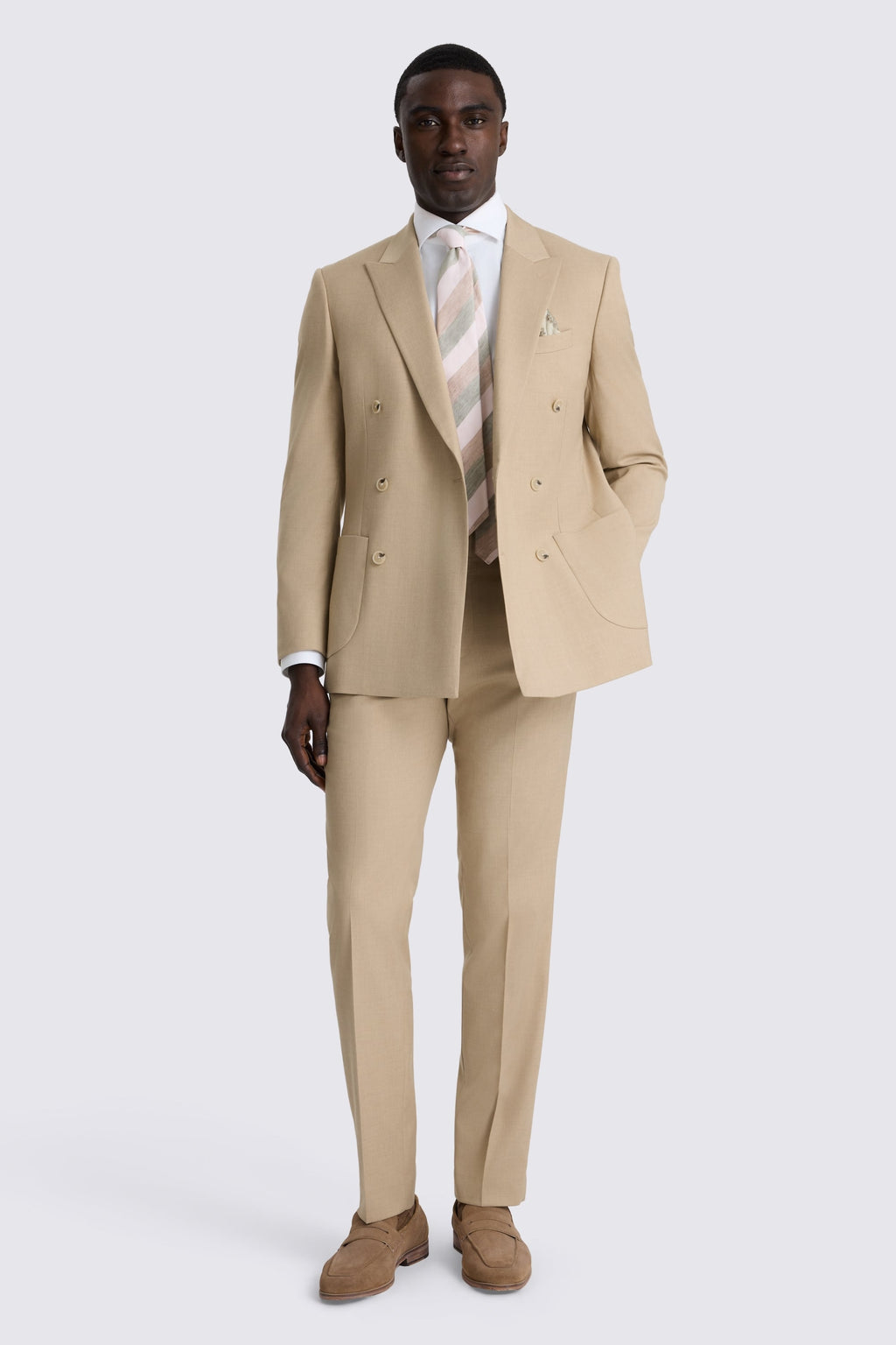Tailored Fit Blonde Camel Suit