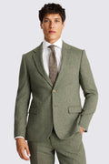 Slim Fit Sage Herringbone Suit