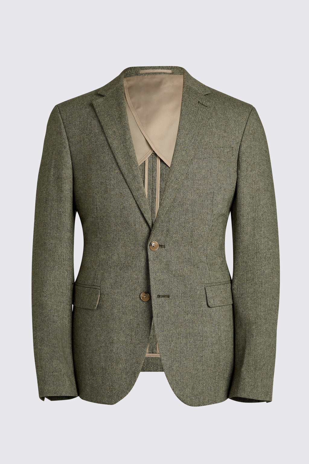 Slim Fit Sage Herringbone Suit