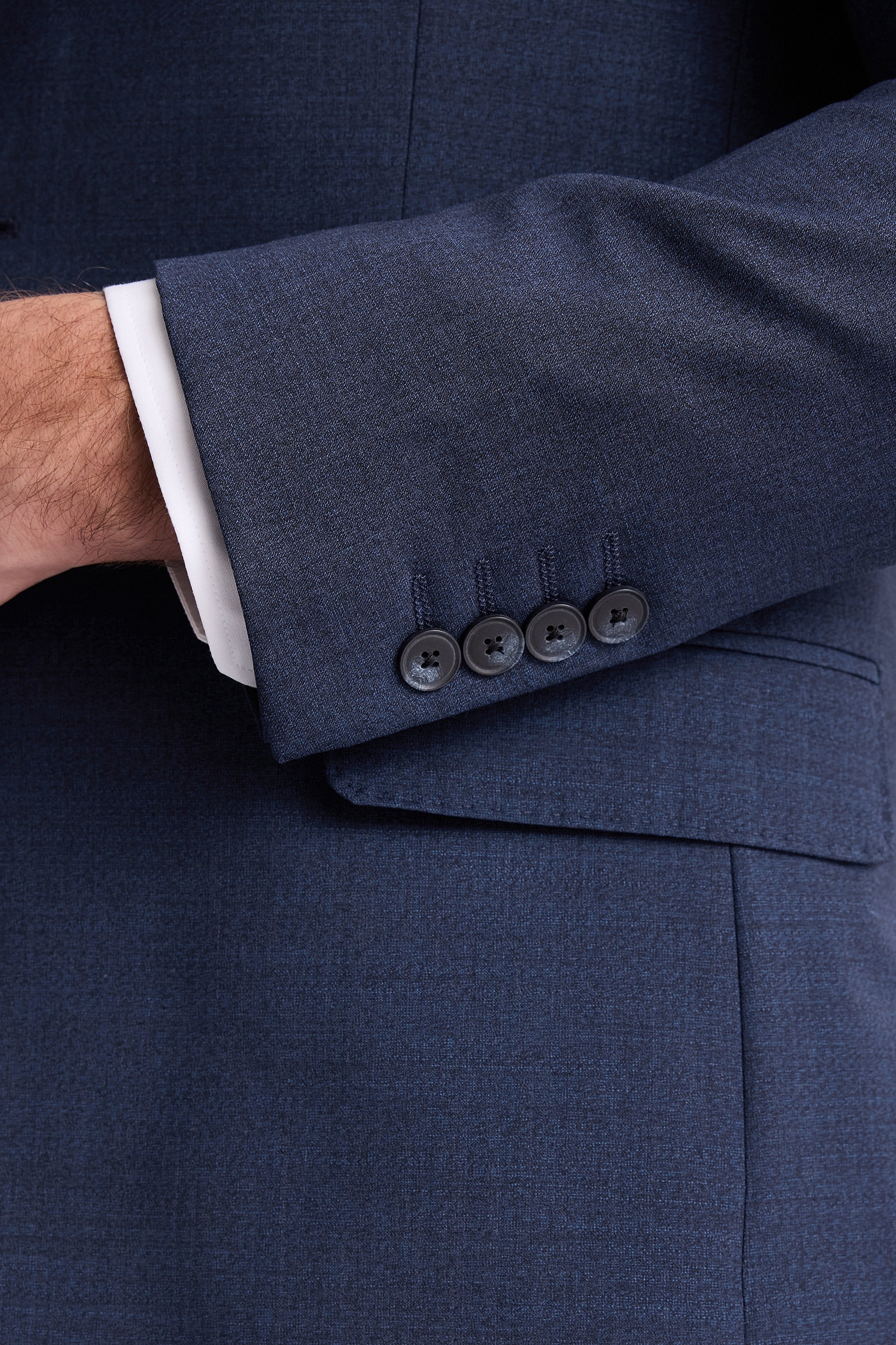 Tailored Fit Blue Performance Suit