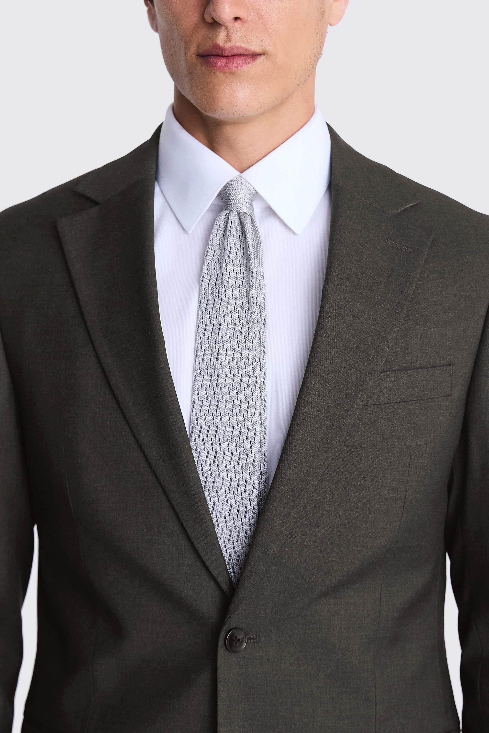 Tailored Fit Charcoal Stretch Suit
