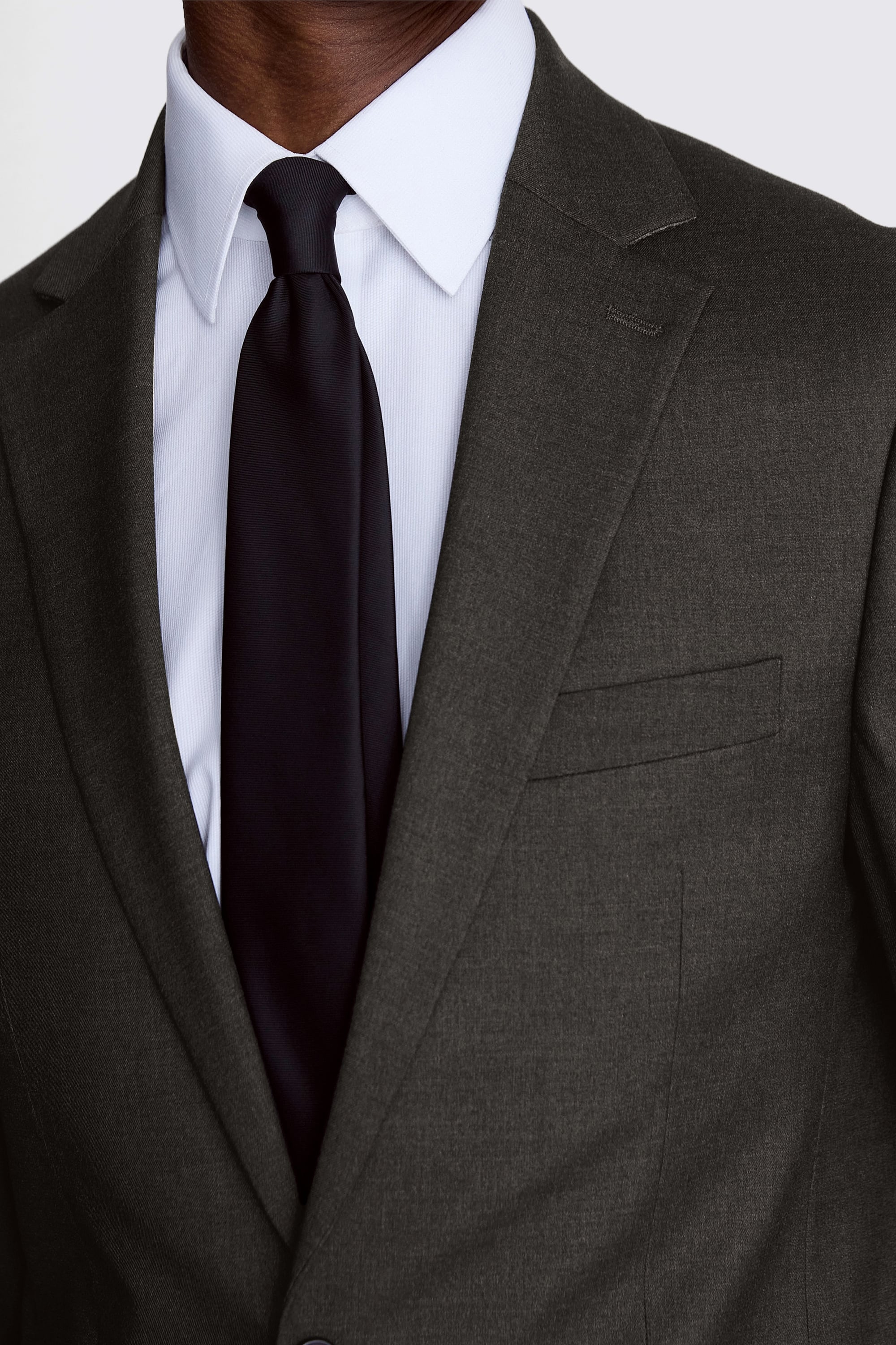Regular Fit Charcoal Stretch Suit